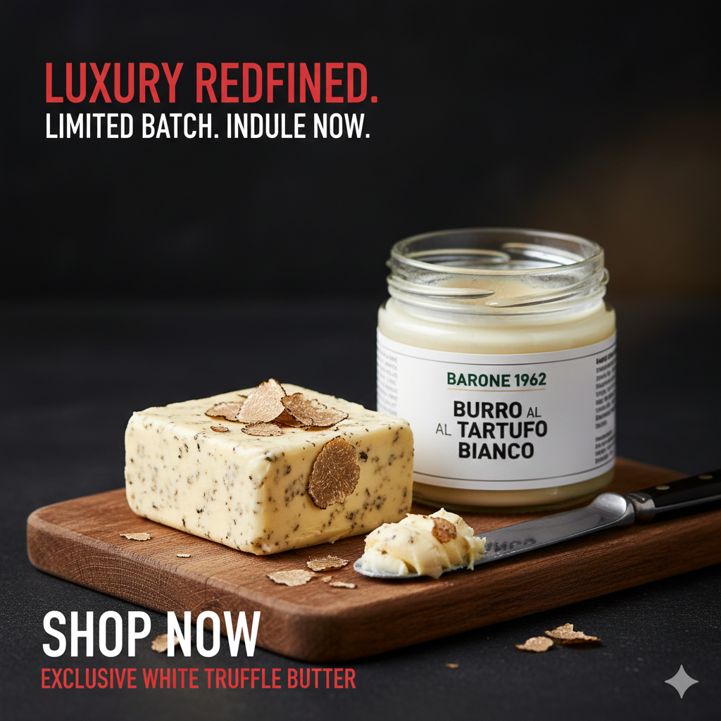 Burro al Tartufo Bianco | Prodotto Gourmet di Alta Qualità
