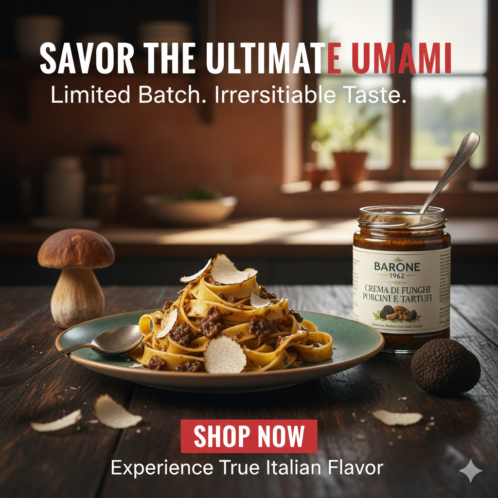 🍄 Crema di Porcini e Tartufo – L’eccellenza del gusto italiano