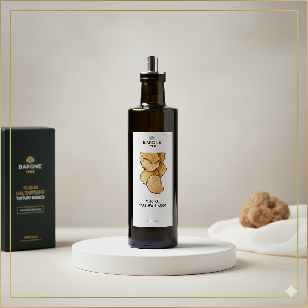 🏆 Olio al Tartufo Bianco – Eleganza Gourmet in Ogni Goccia