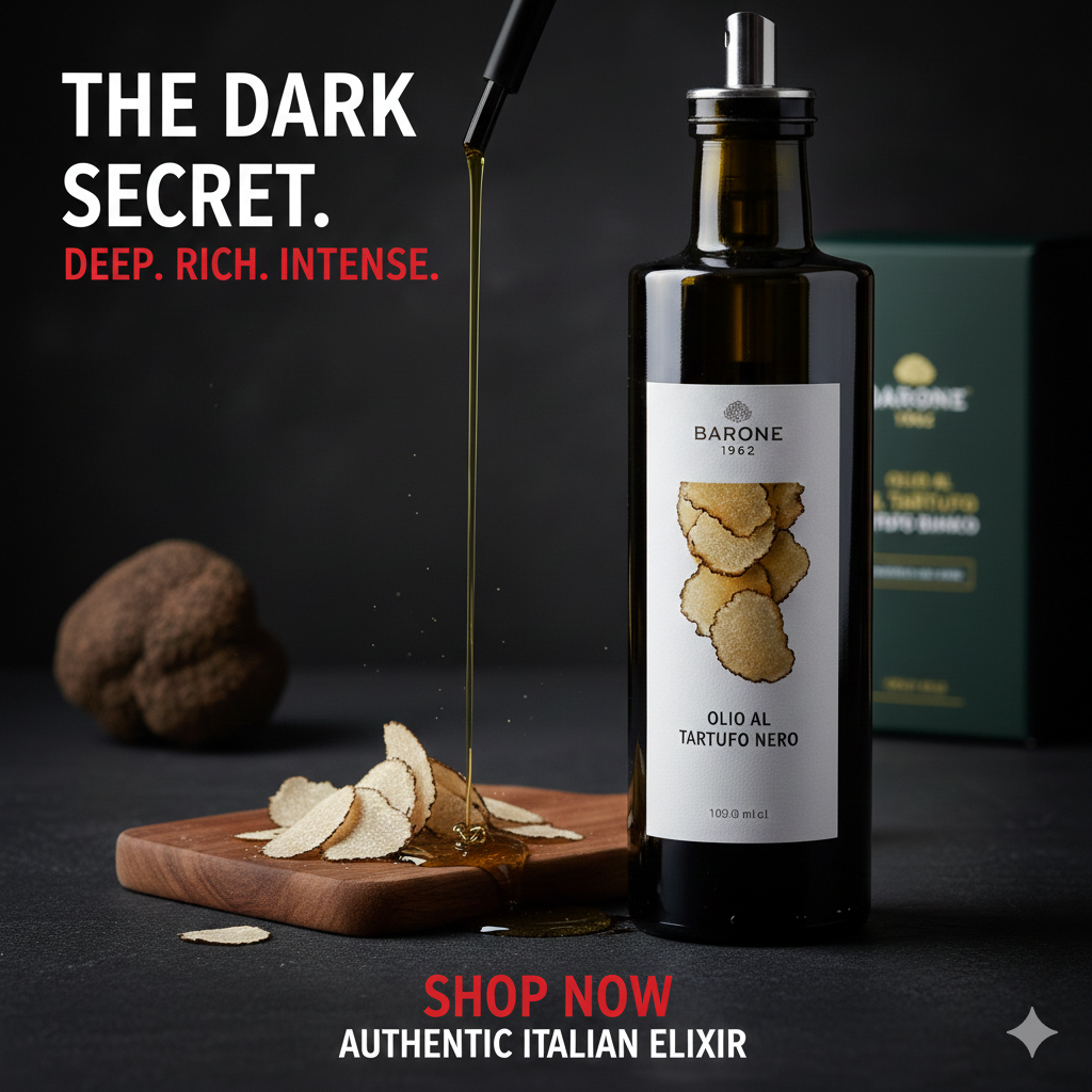 Olio al Tartufo Nero – Gusto Intenso, Eleganza Gourmet